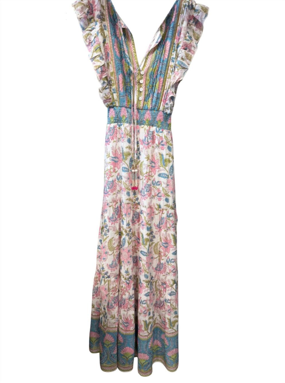 NEW SALROSA women's larissa maxi dress in primrose paisley